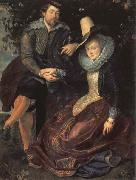 Peter Paul Rubens Self-Portrait with his Wife,Isabella Brant Spain oil painting artist